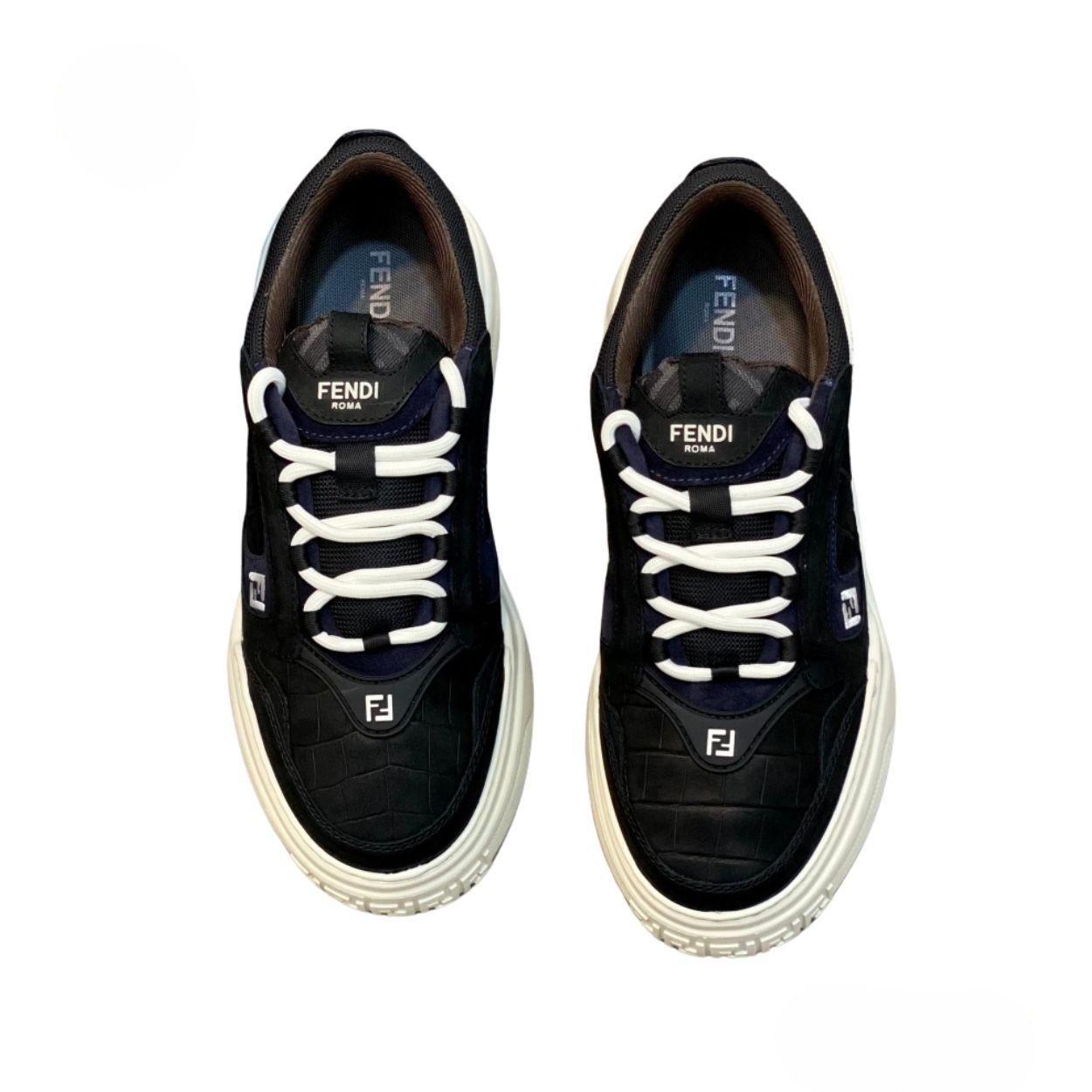 Men's Fendi Roma Match Black Sneakers