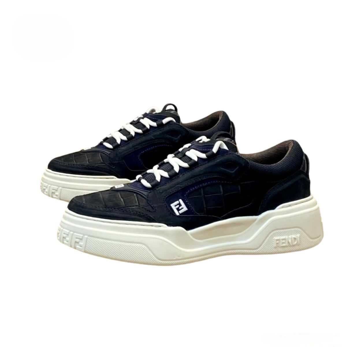 Men's Fendi Roma Match Black Sneakers