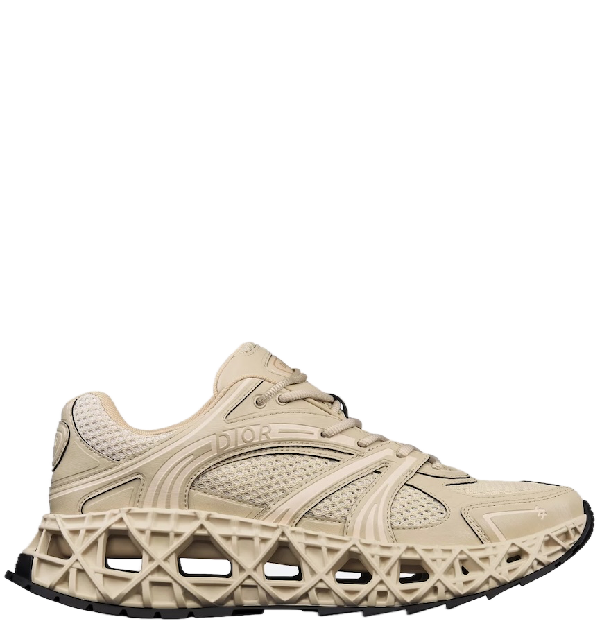 Men's Dior GreyBlack Mesh and Rubber B35 NXXT Beige Sneakers