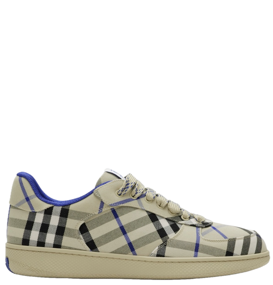 Men’s Burberry Check Terrace Lichen Sneakers