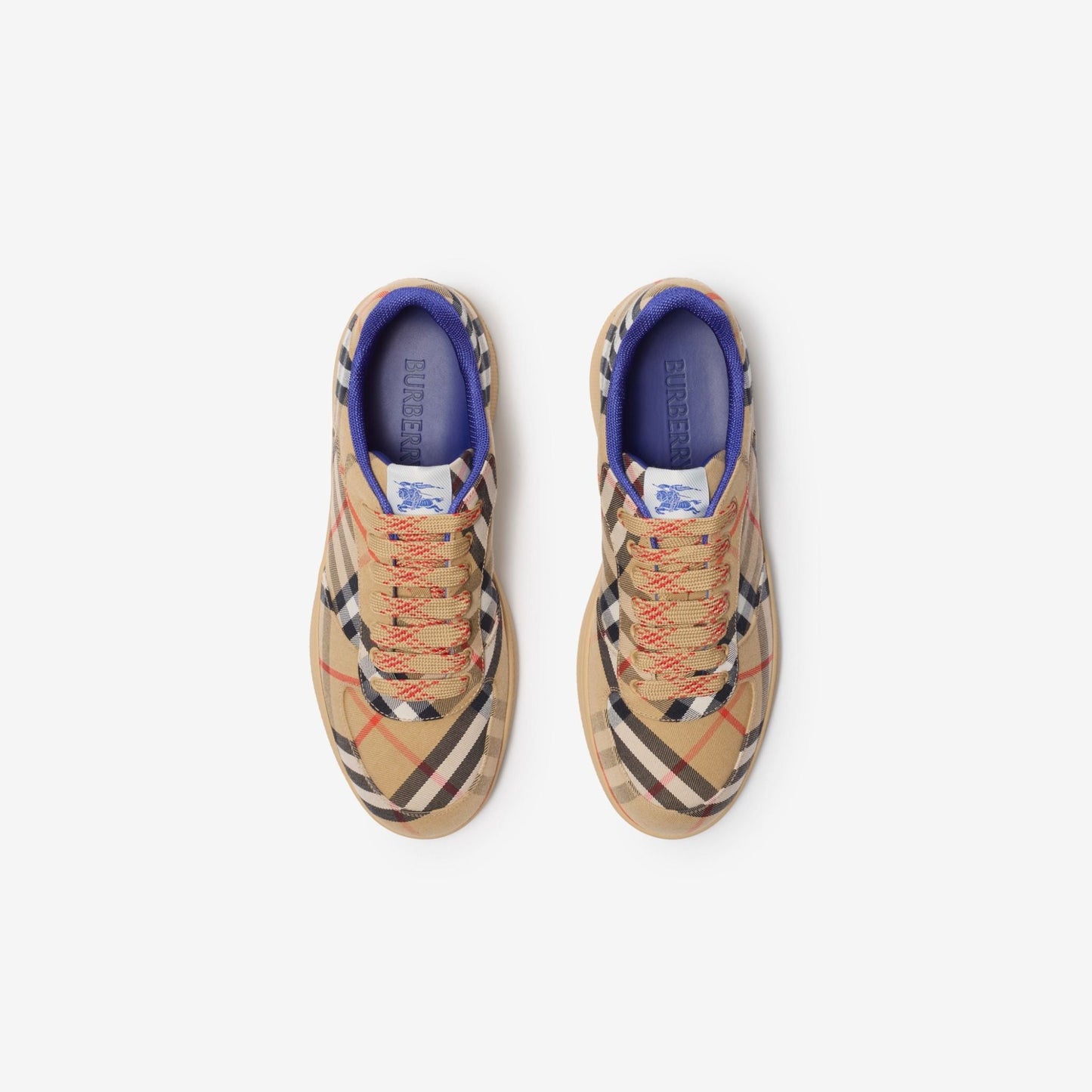 Men’s Burberry Check Terrace Noir Sand Sneakers