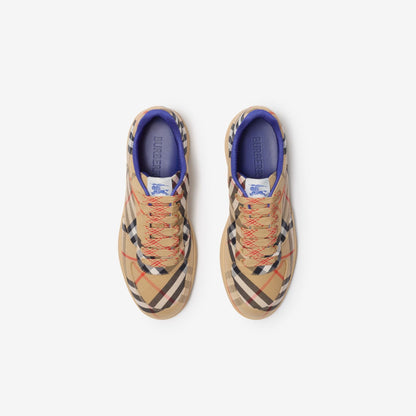 Men’s Burberry Check Terrace Noir Sand Sneakers
