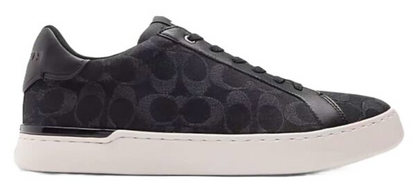 Men's Clip Low Top Black Denim Sneakers